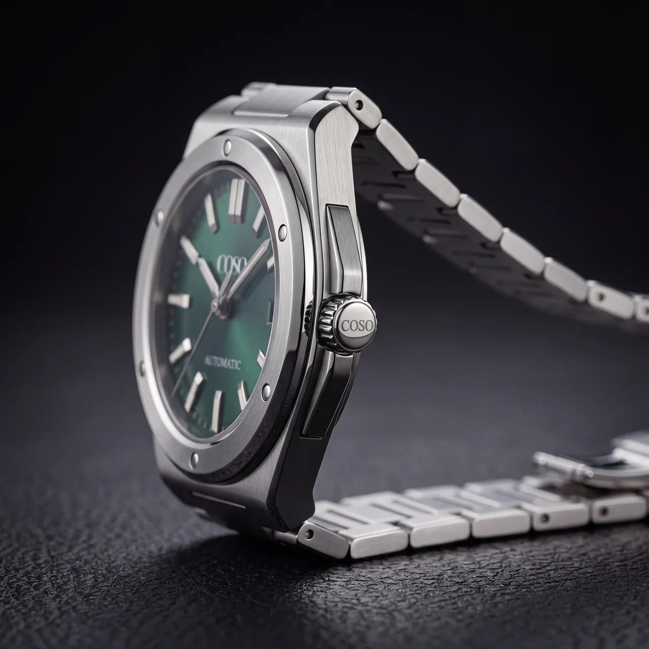 COSO Valtor Automatic Green Dial Steel Bracelet
