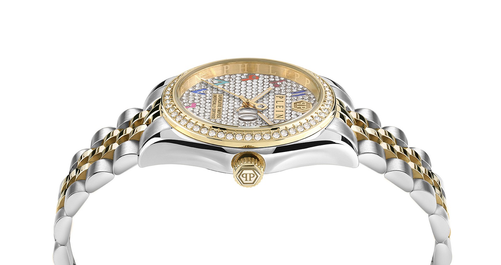 Philipp Plein Multicolour Womens Analogue Watch Date Superlative PW2BA0123