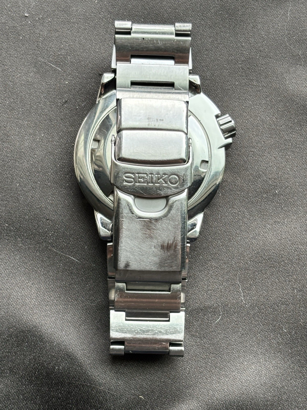 Seiko Black Monster 21J 7S26-0350 Automatic Diver 200m Day/Date Black Dial 42mm