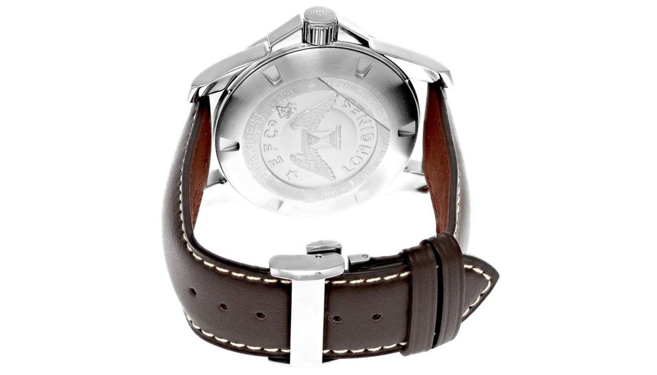 Longines Conquest 43mm Brown Leather Band Watch L3.760.4.76.5