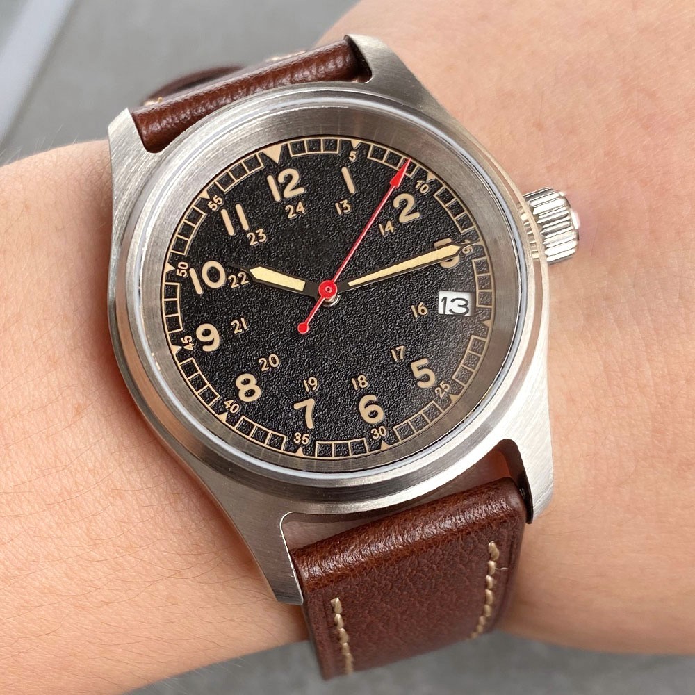 200M Dive 36mm Mechanical Japan NH35A Men Watch Pilot Sapphire Luminous Montres