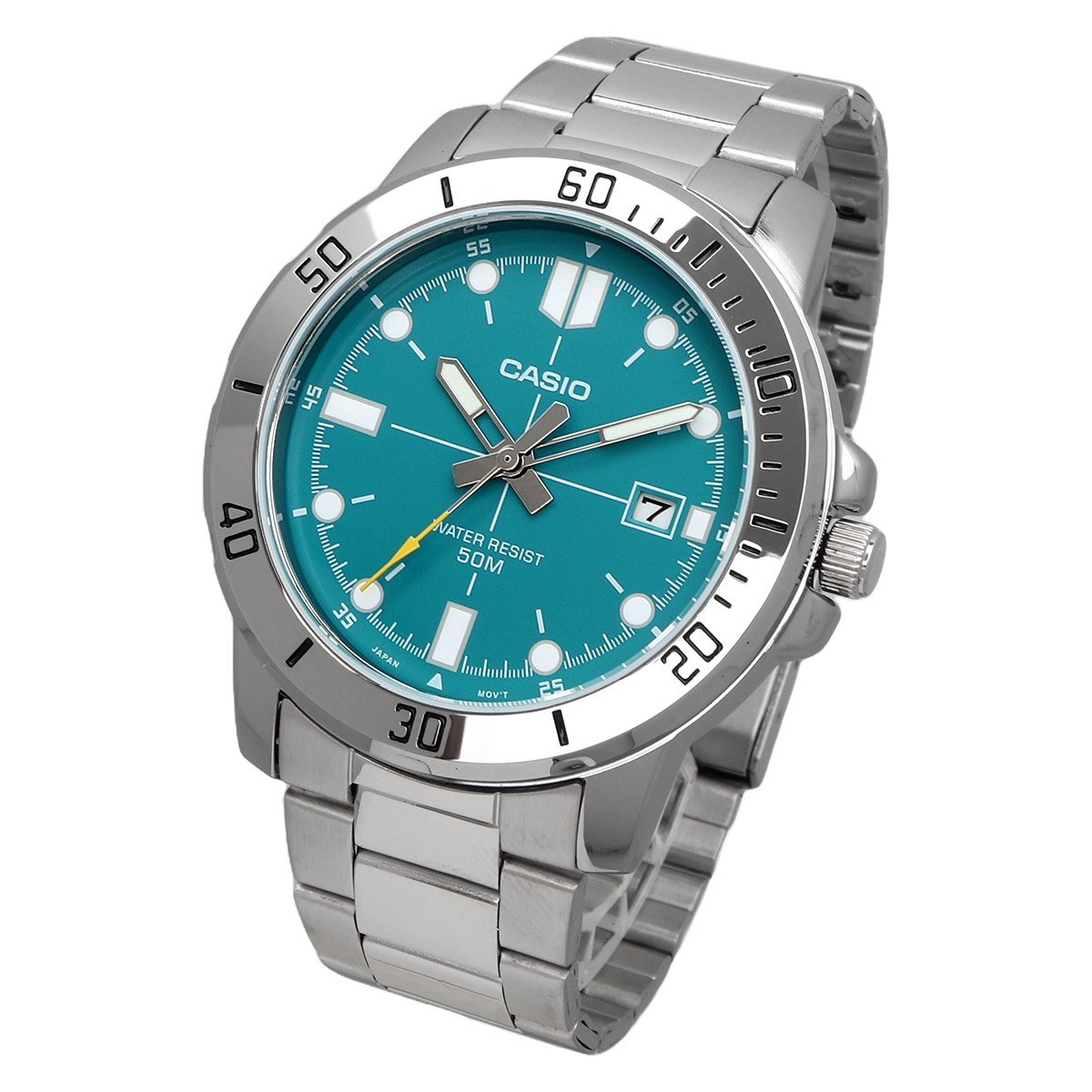 Casio MTP-VD01D-3E2V Men’s Quartz Tiffany Turquoise Blue Dial Silver Steel Watch