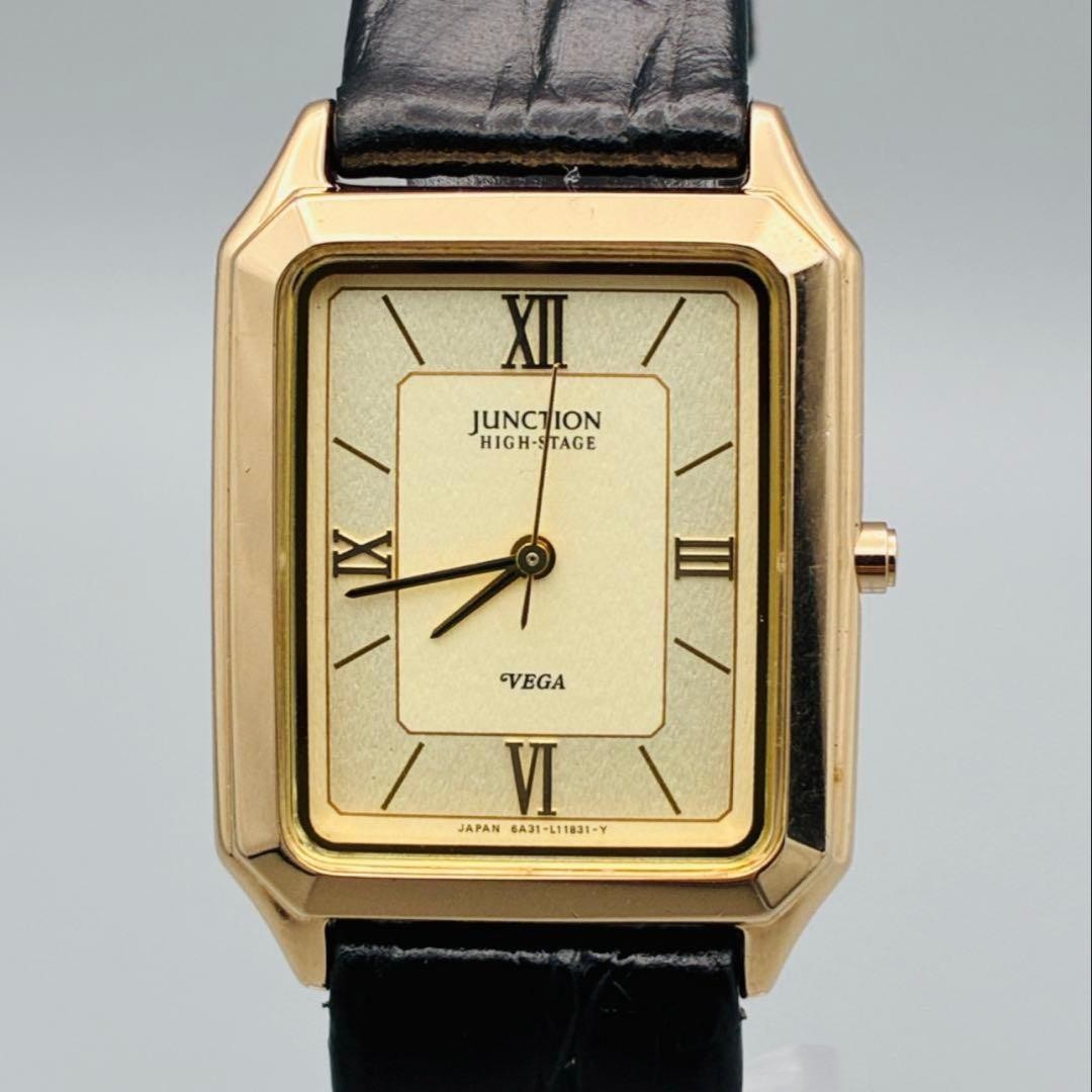 Vega Junction High-Stage Quartz Watch 26mm Leather Strap From Japan