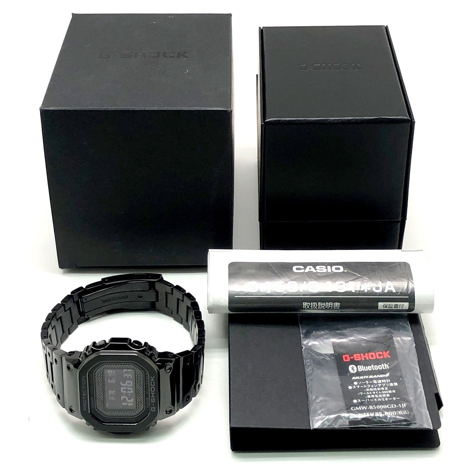 G SHOCK G SHOCK GMW B5000GD 1 Full Metal Black IP Radio Solar High Brightness LE