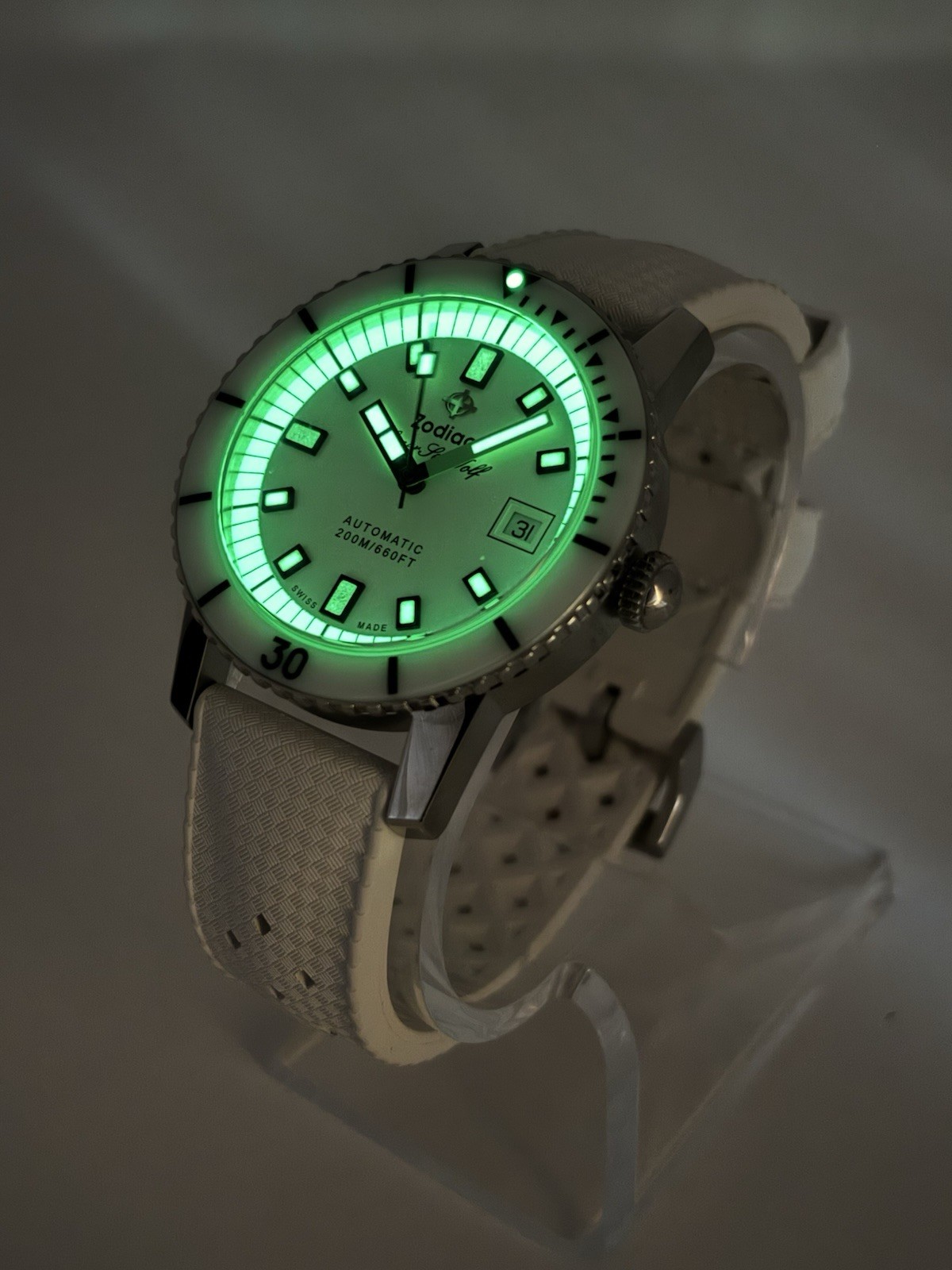 Zodiac Super Sea Wolf Automatic Diver Watch ZO9309 ‘Spearmint’
