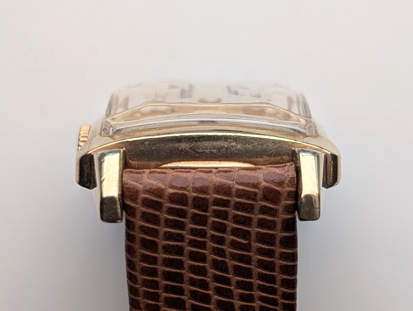 Vintage Wittnauer Revue 73 10K Gold Plated Art Deco Watch, 1950s, Running Well
