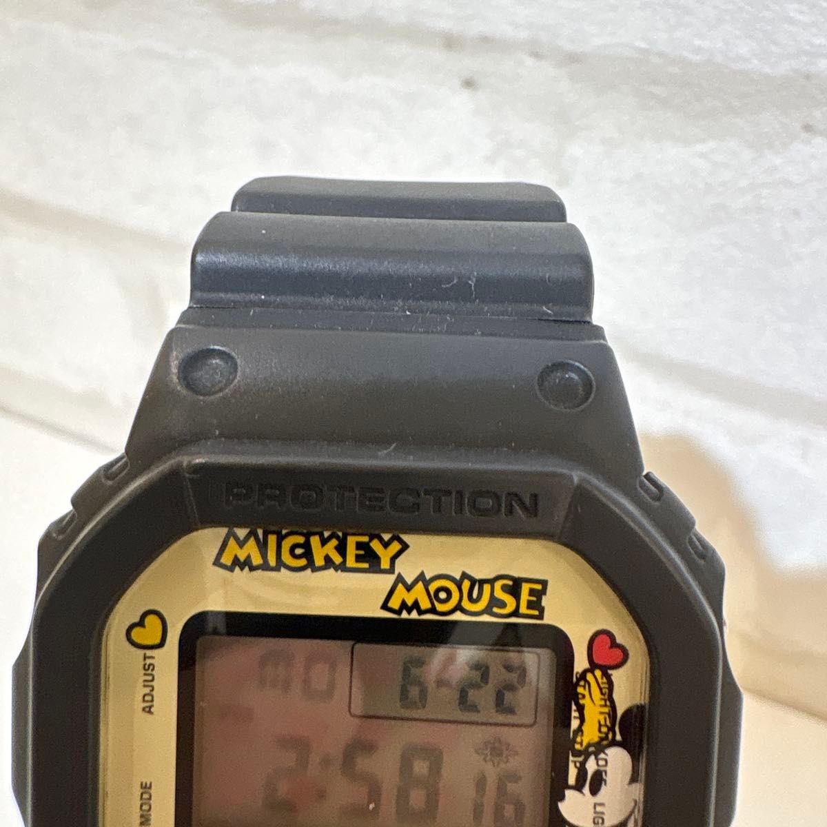 G-Shock JAM HOME MADE Mickey Mouse DW 5600 Quartz Used Watch Working Condition