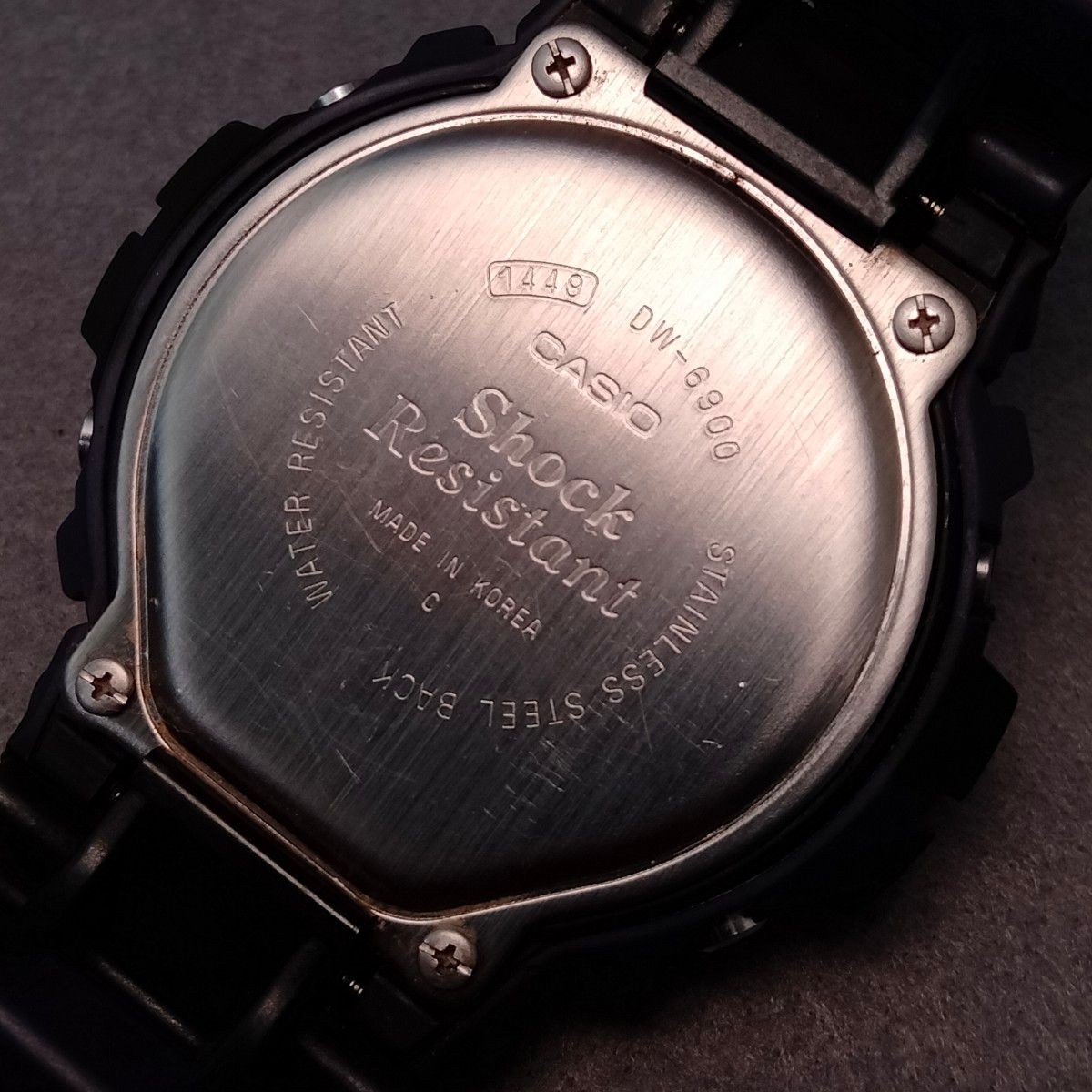 🔥 Rare CASIO G-SHOCK DW-6900 FOX FIRE 1449 Korea Vintage Digital Watch Japan
