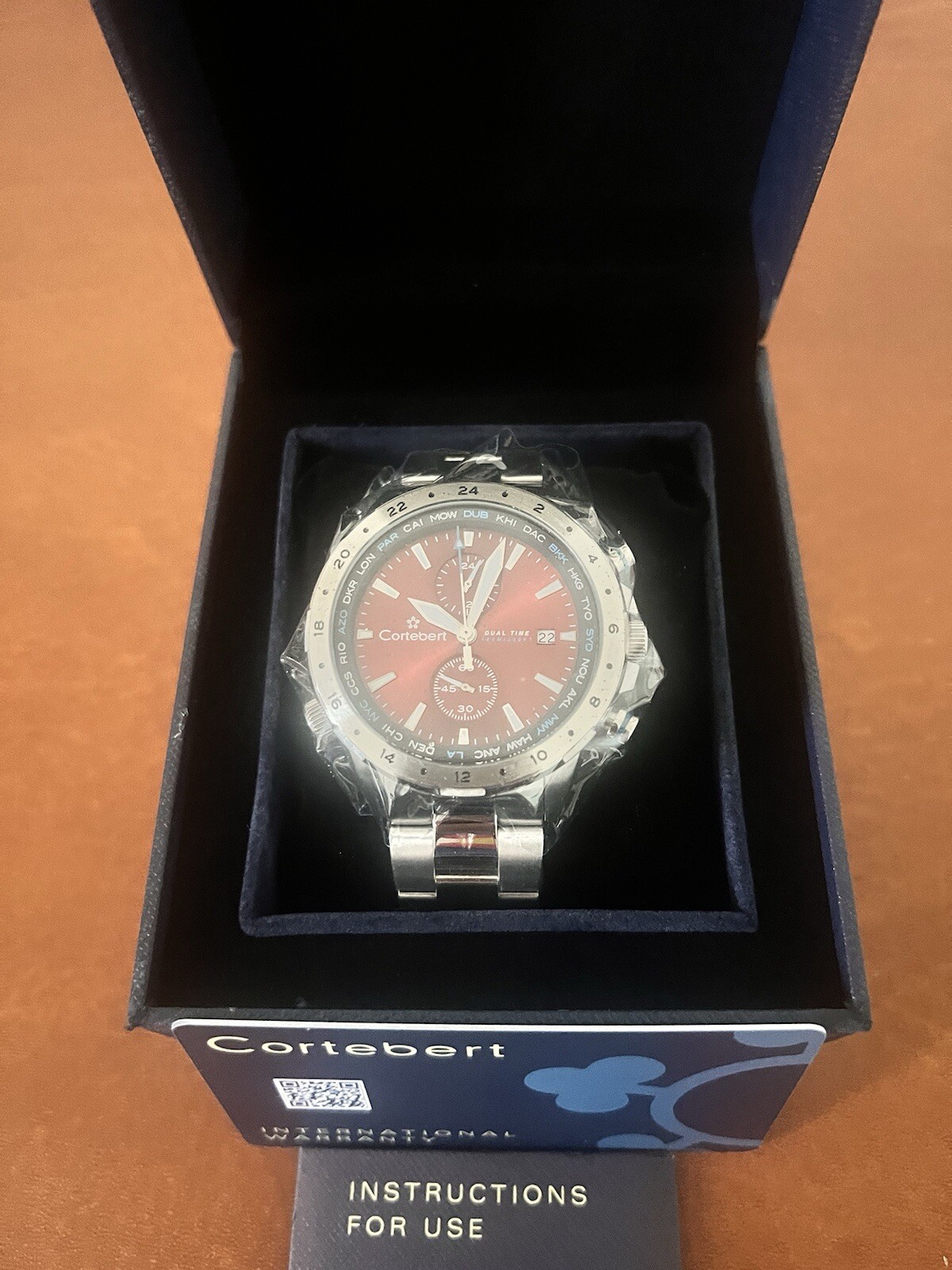 Cortebert Elevation Worldtime. CB-3008-55