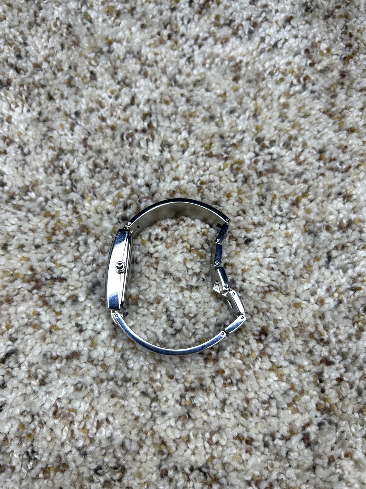 Women Fossil F2 Watch Es-1310 Silver Steel Case Bracelet Band 6.5 In New Battery
