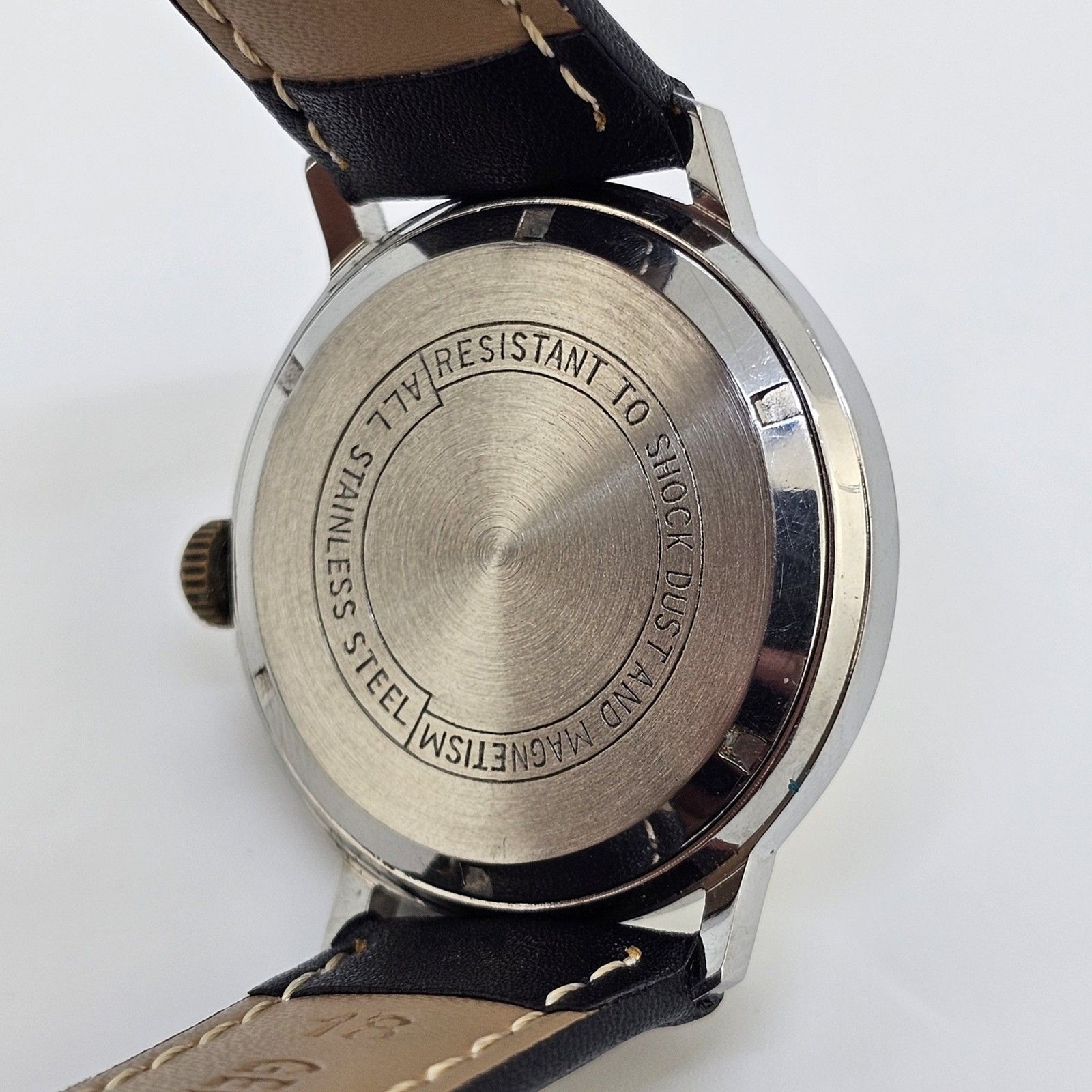 VTG Hilton Automatic Men’s Watch 34MM Gray Dial Swiss New Black Leather Bands