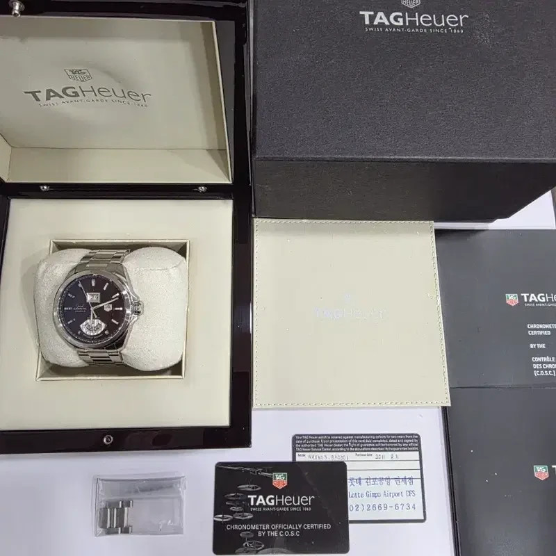 TAG Heuer Grand Carrera Men’s Black Watch – CAV511A.BA0902, full set