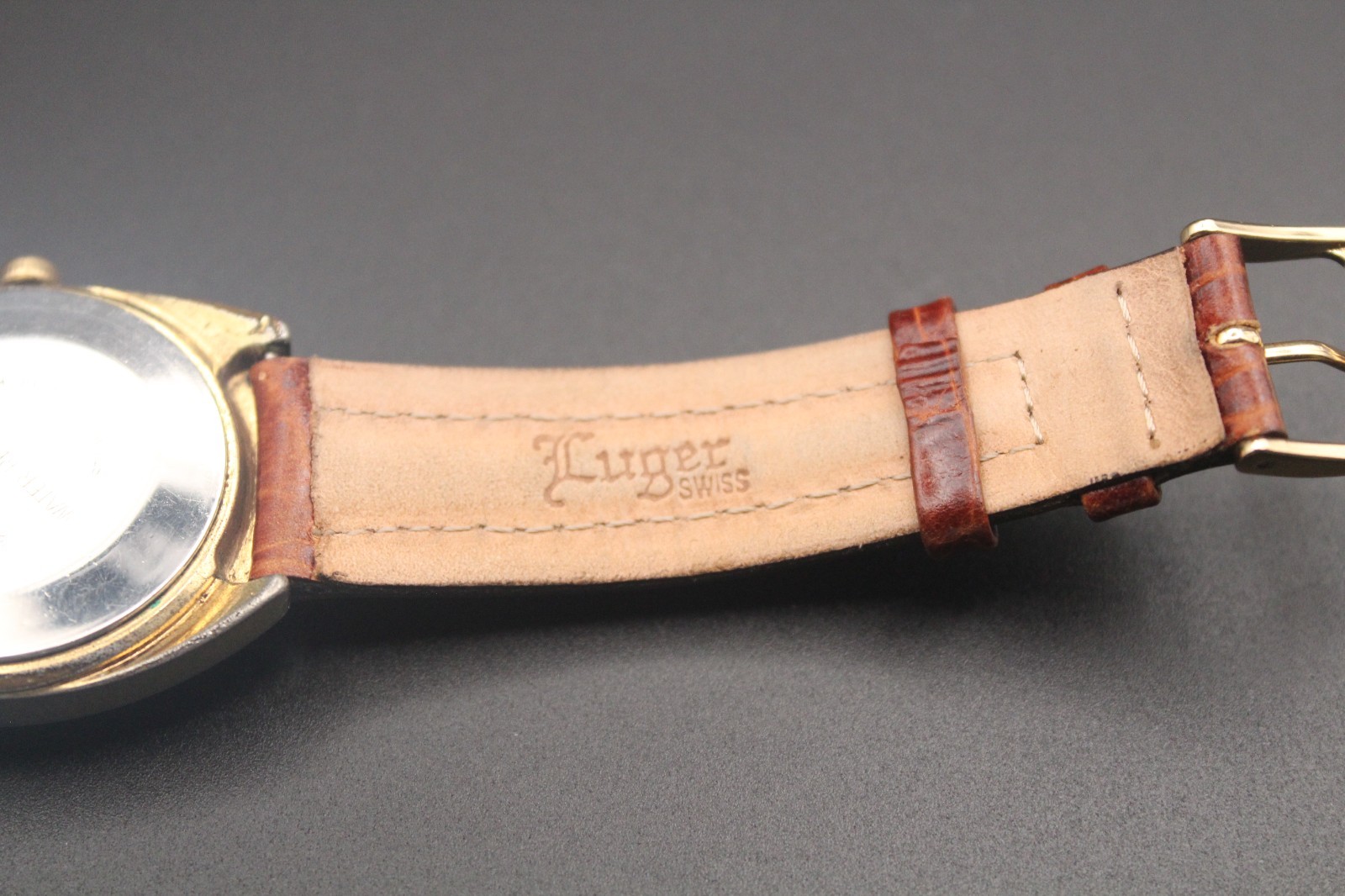 Vintage Timex Manual Wind Day-Date “Telephone Dial” Brown Dial Watch