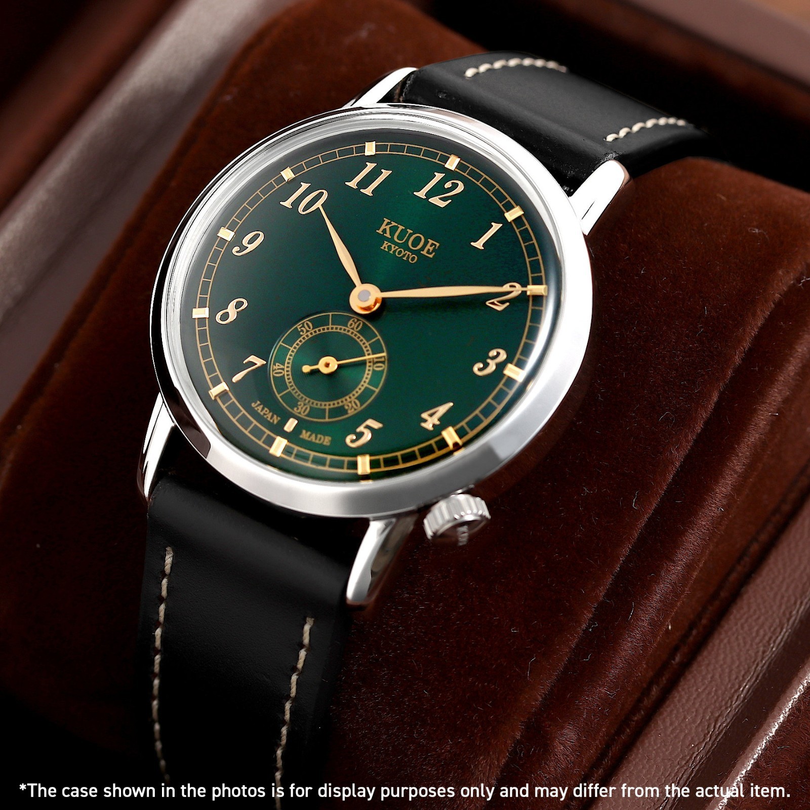 KUOE KYOTO OLD SMITH 90-007 Small Seconds Automatic Green Dial Black Cordovan