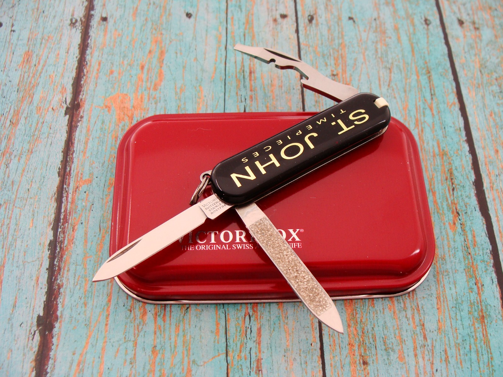 VICTORINOX ST JOHN TIME PIECES FINE WATCHES RALLY SWISS ARMY POCKET KNIFE KNIVES