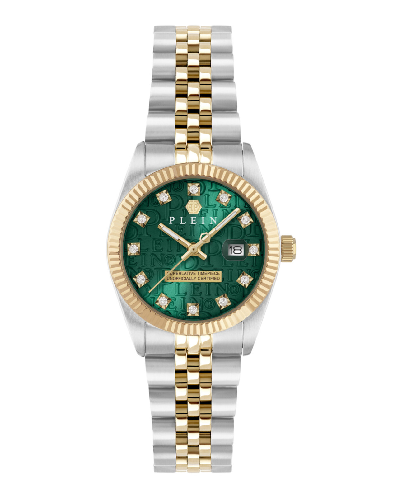 Philipp Plein Womens Two Tone 28mm Bracelet Fashion Watch