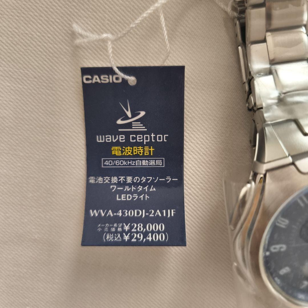 [Mint] CASIO Wave Ceptor WVA-M630D-2AJF Tough Solar RC LED 10ATM SS – From JAPAN
