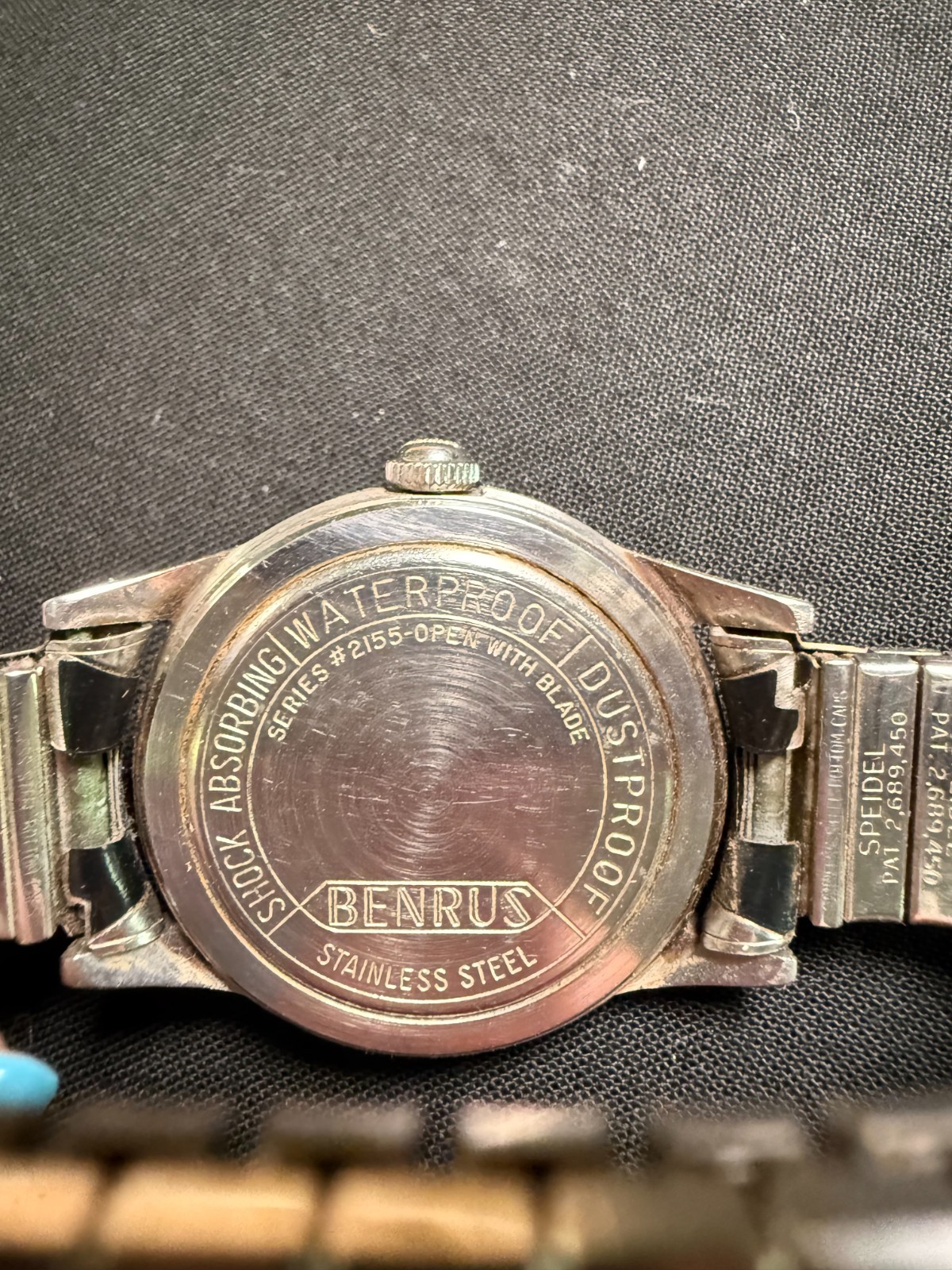 Vintage Benrus Series 2155 Mechanical Watch Working Original Box Papers