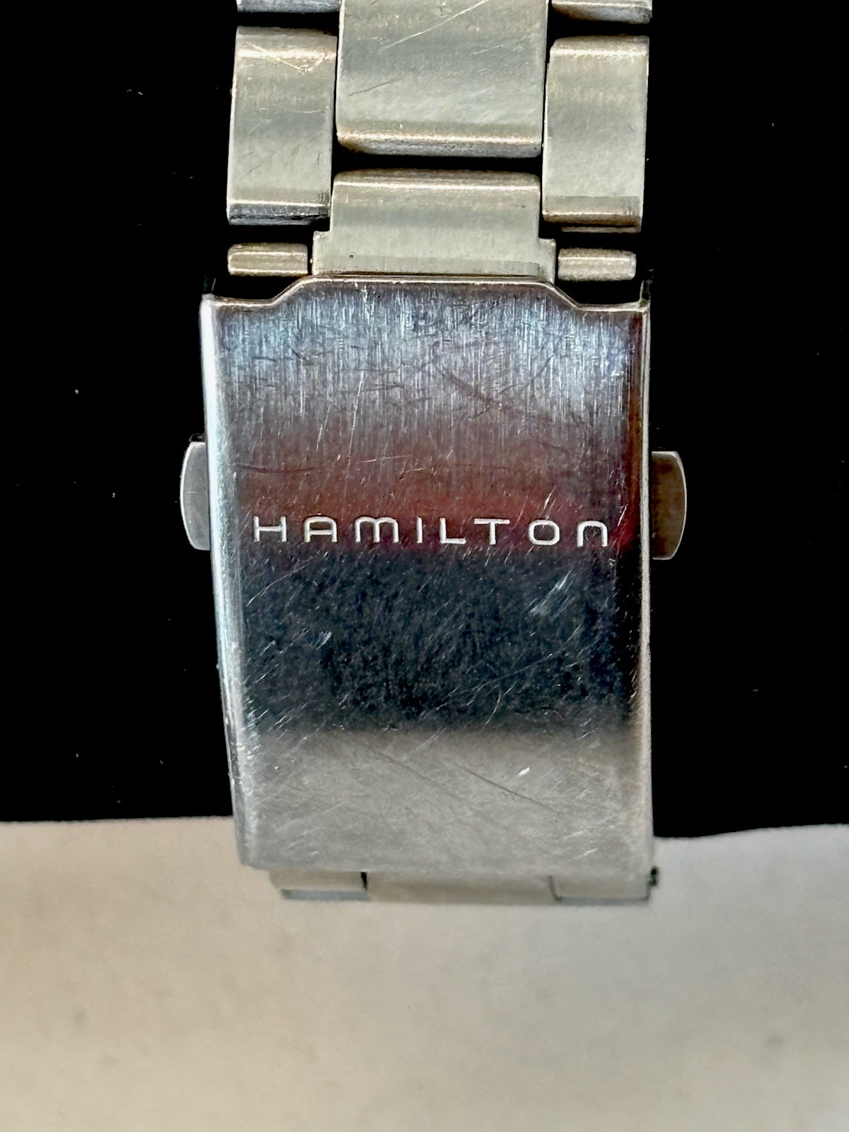 Hamilton Khaki GMT World Time H776250 Automatic Silver Dial SS Bracelet Rare