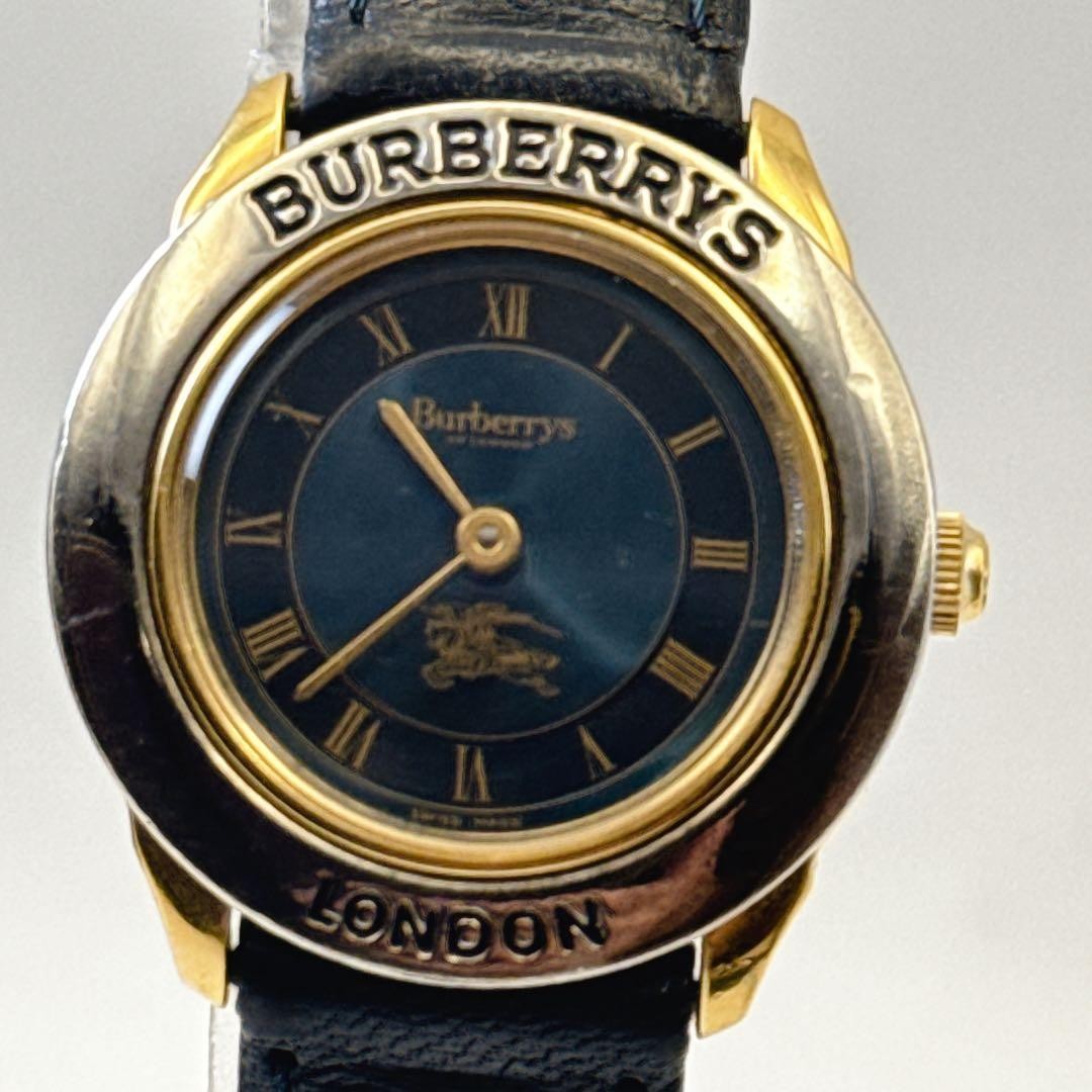 Working Burberry Ladies’ Wristwatch Navy Dial Combination