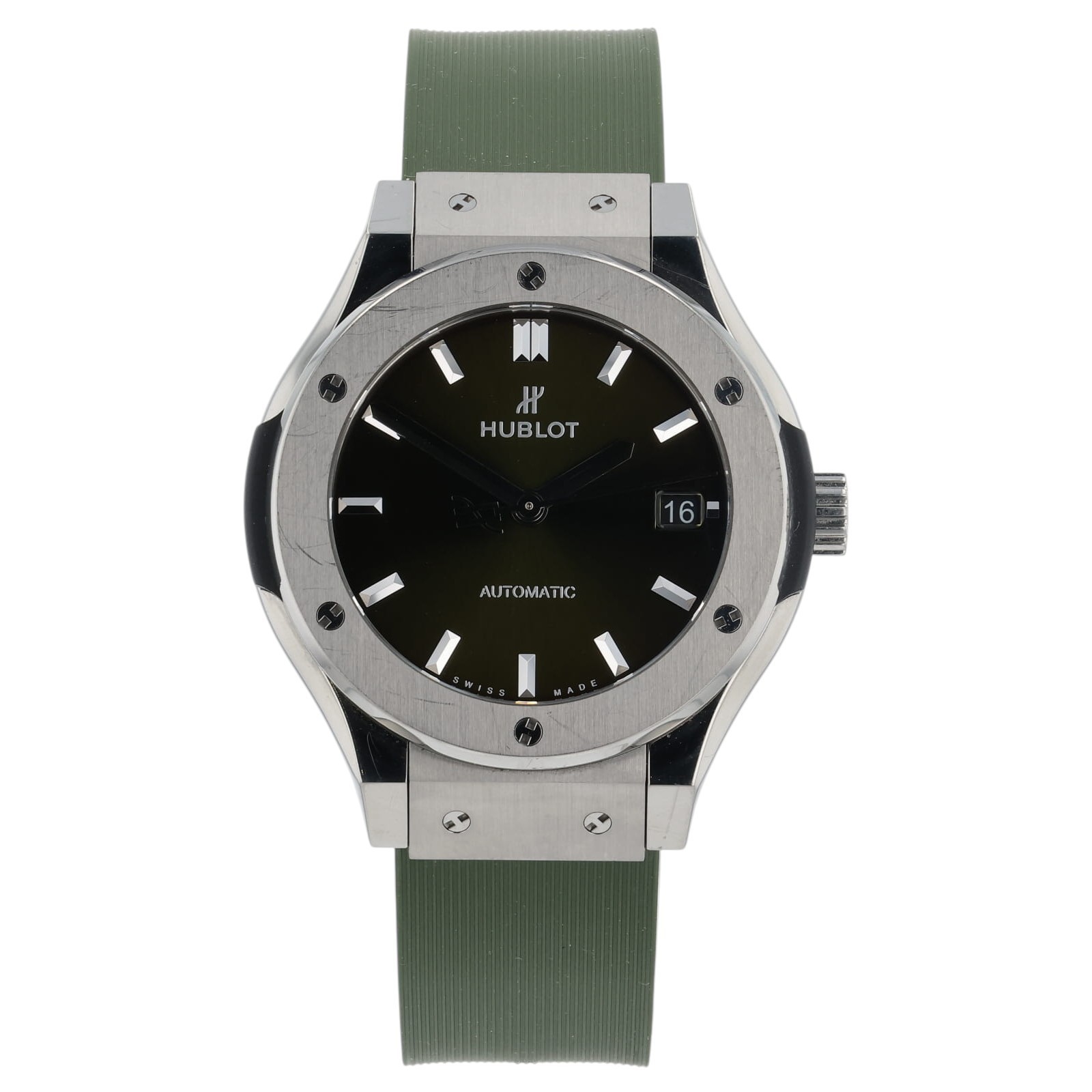 Hublot Classic Fusion Green Dial Titanium 38mm Auto Men’s Watch – 565.NX.8970.LR