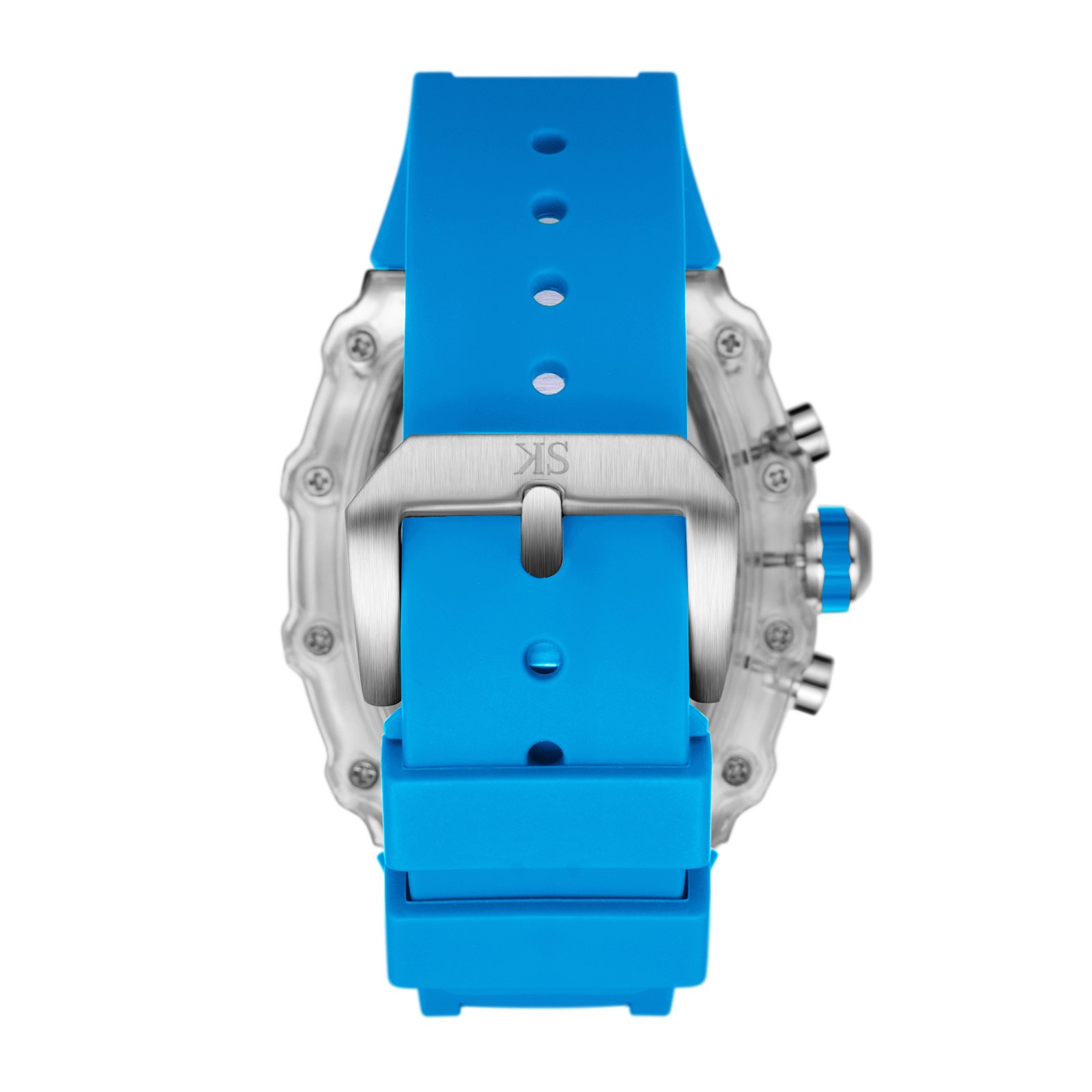 Kenneth Scott Men’s Multi Function Watch | Clear Dial, 44.3mm, 50 m (5 ATM)