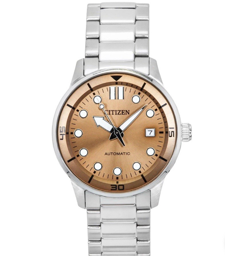 Citizen Stainless Steel Bronze Dial Automatic Men’s Watch