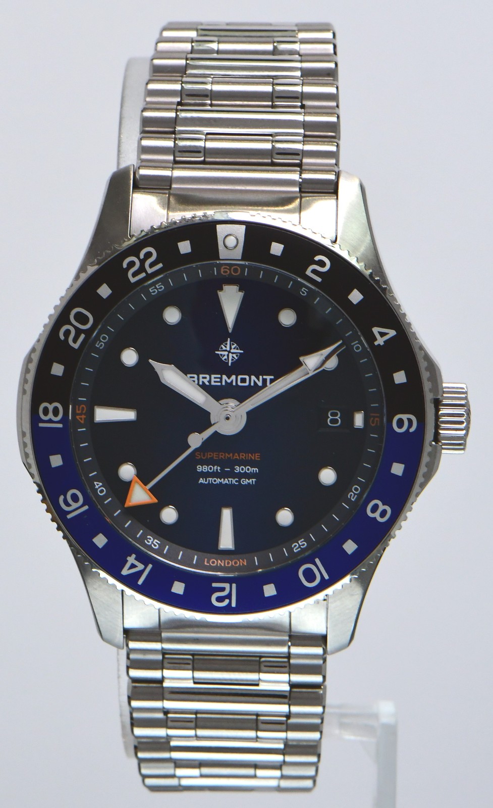BREMONT – SUPERMARINE 300M GMT ‘GLACIER’ 40MM IN STEEL