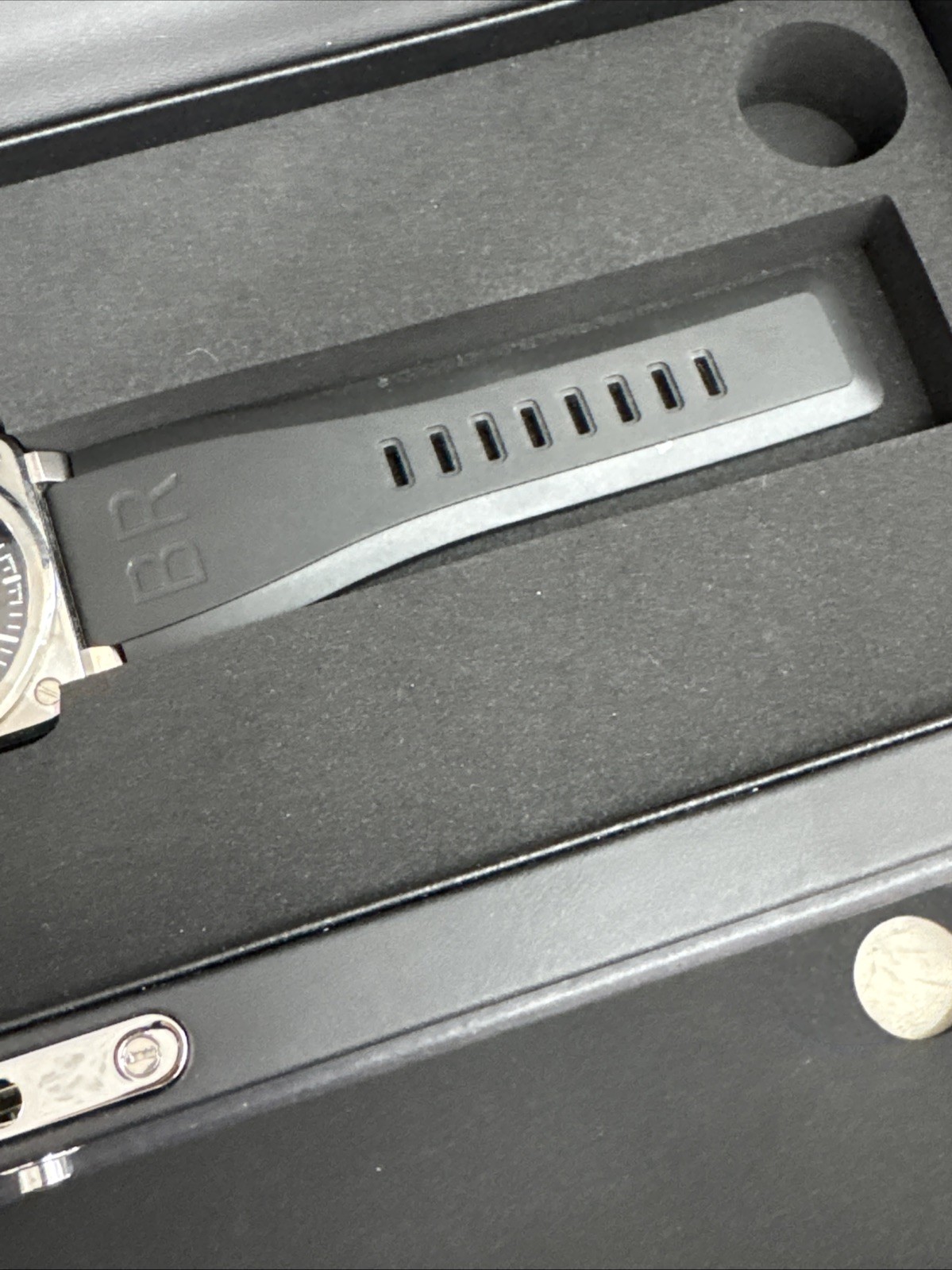 Bell & Ross BR 03-92 42mm Black/Silver Stainless Steel Case Black Rubber…