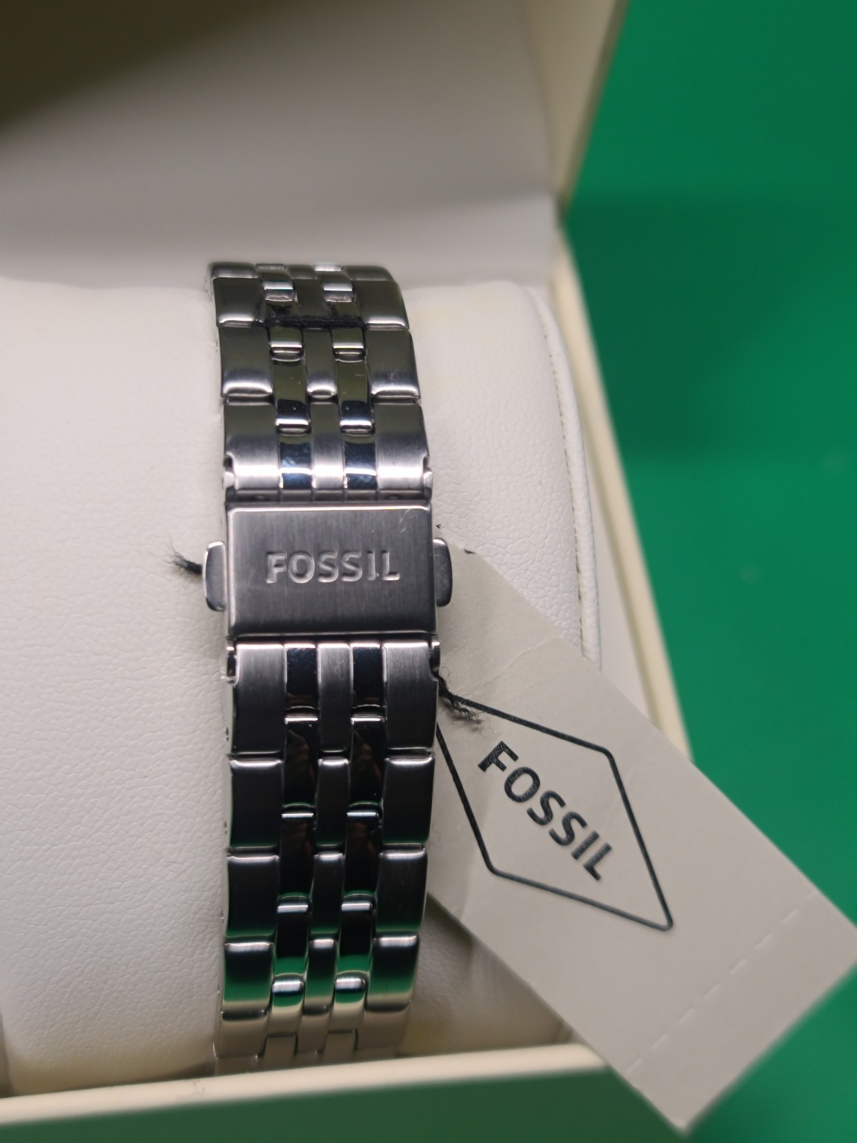 Fossil Men’s Analog Multi-Dial Watch, Black Dial, Silver Stainless Bracelet
