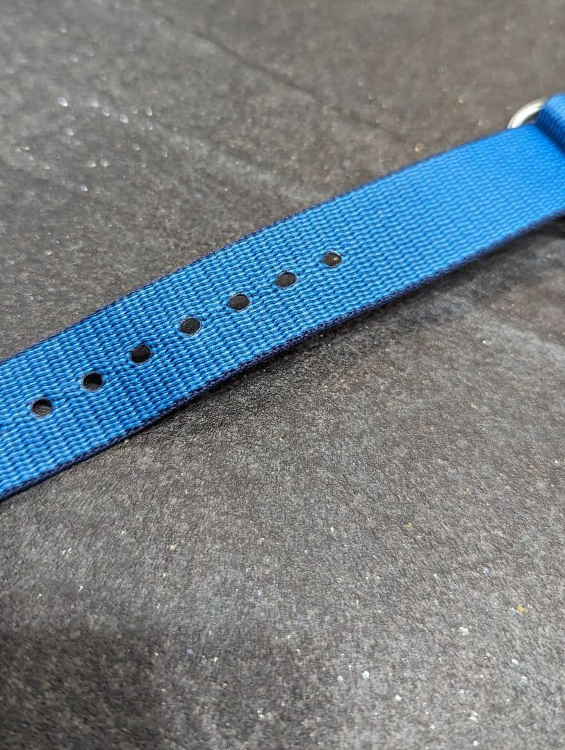 Battery replaced. NIXON Time Teller wristwatch with nylon strap, navy.