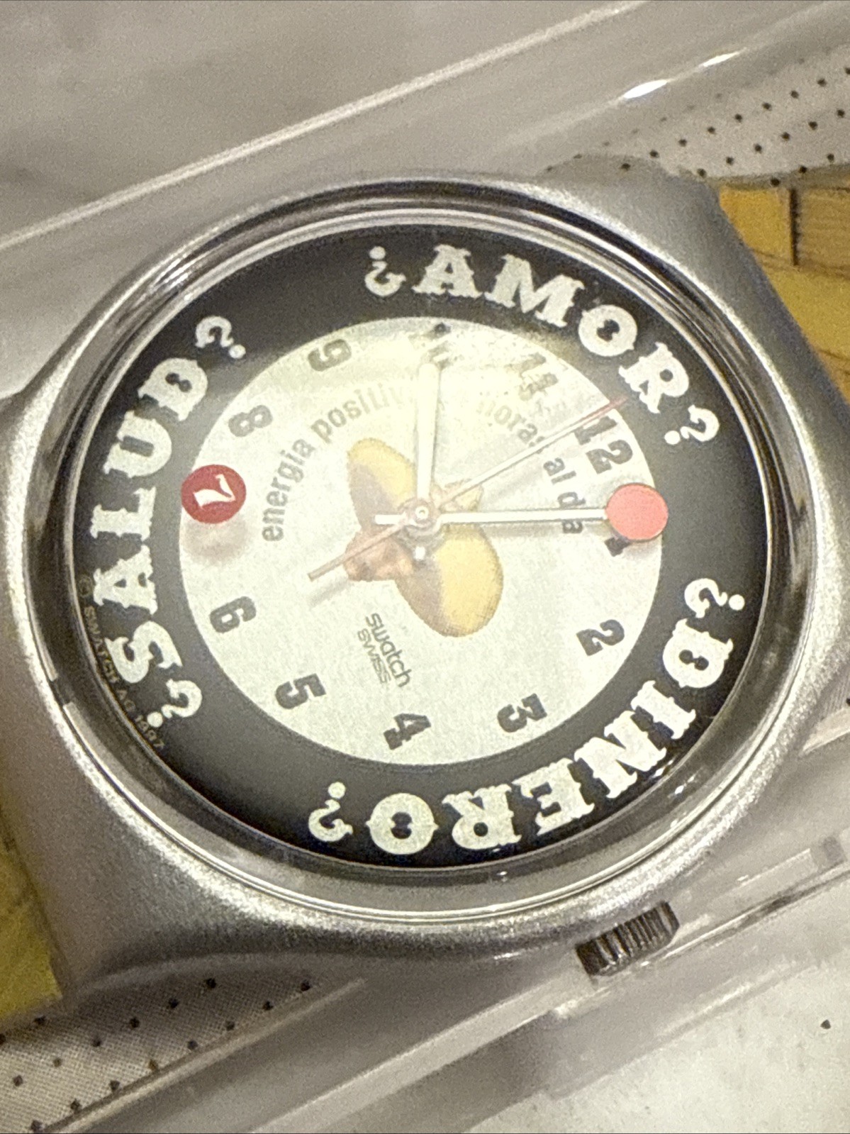 Vintage SWATCH SOMBRERO Watch GM143 Gent Line New With Case And Papers HTF 1998