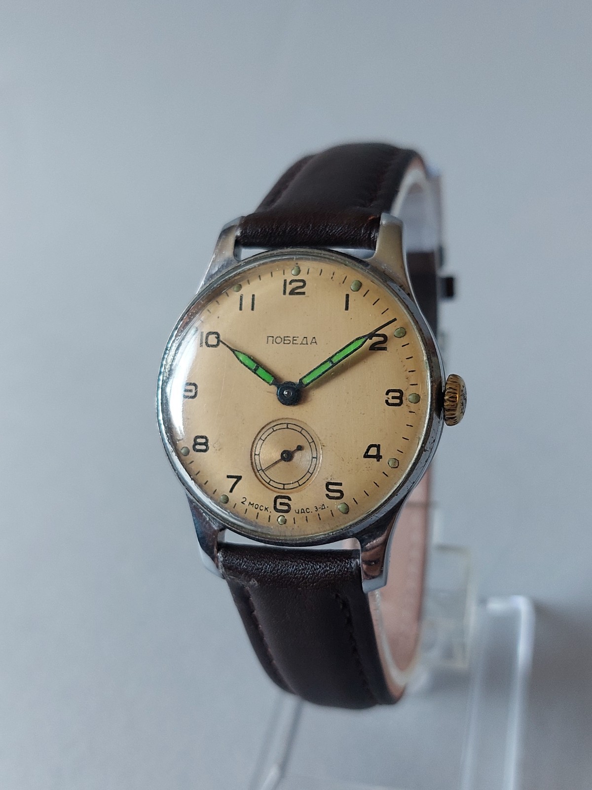 POBEDA ПОБЕДА 1950’s 2 МЧЗ Authentic USSR (Serviced,Oiled)