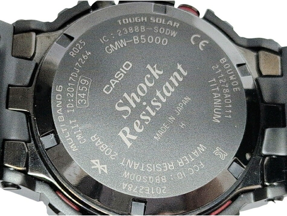 CASIO G SHOCK FULL METAL GMW B5000 Model Black Gundam Used