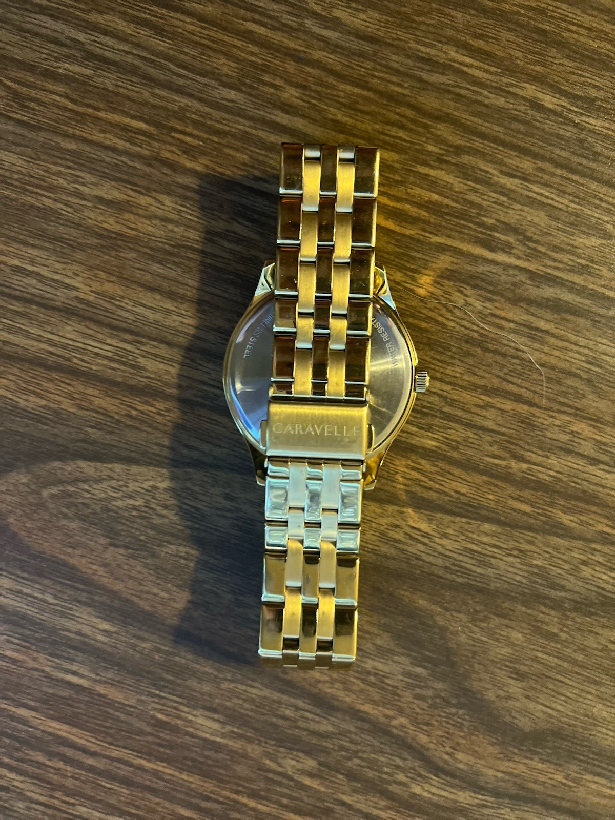 Caravelle Men’s Quartz Wristwatch Black Dial Date Silver Stainless Bracelet