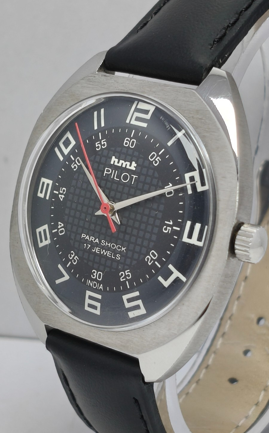 HMT Pilot 17 Jewels Hand Winding Wrist Watch For Men’s In Working Condition
