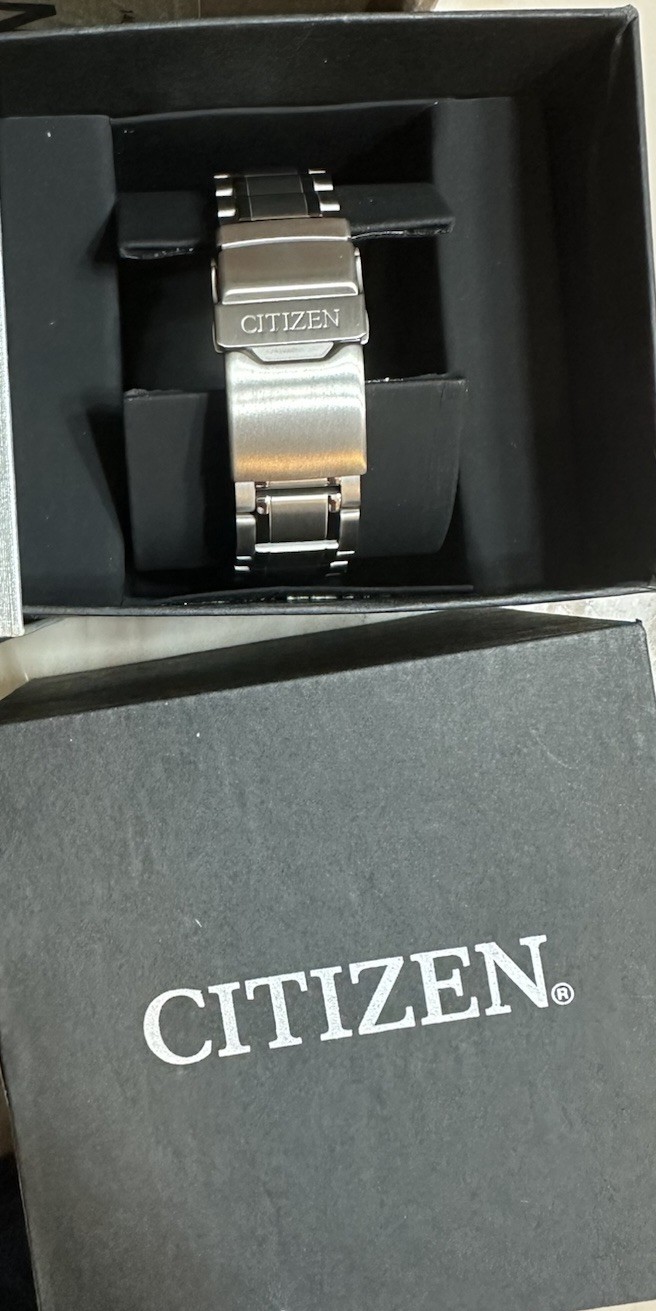 New Citizen Eco-Drive Super Titanium Black Dial Diver Watch BN0200-56E