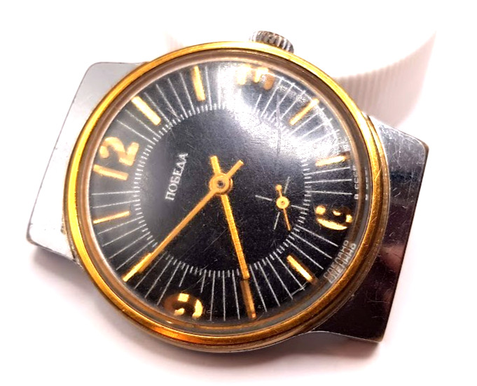 VINTAGE SOVIET RUSSIA USSR WRIST MENS WATCH POBEDA ZIM MECHANICS WORKING RARE