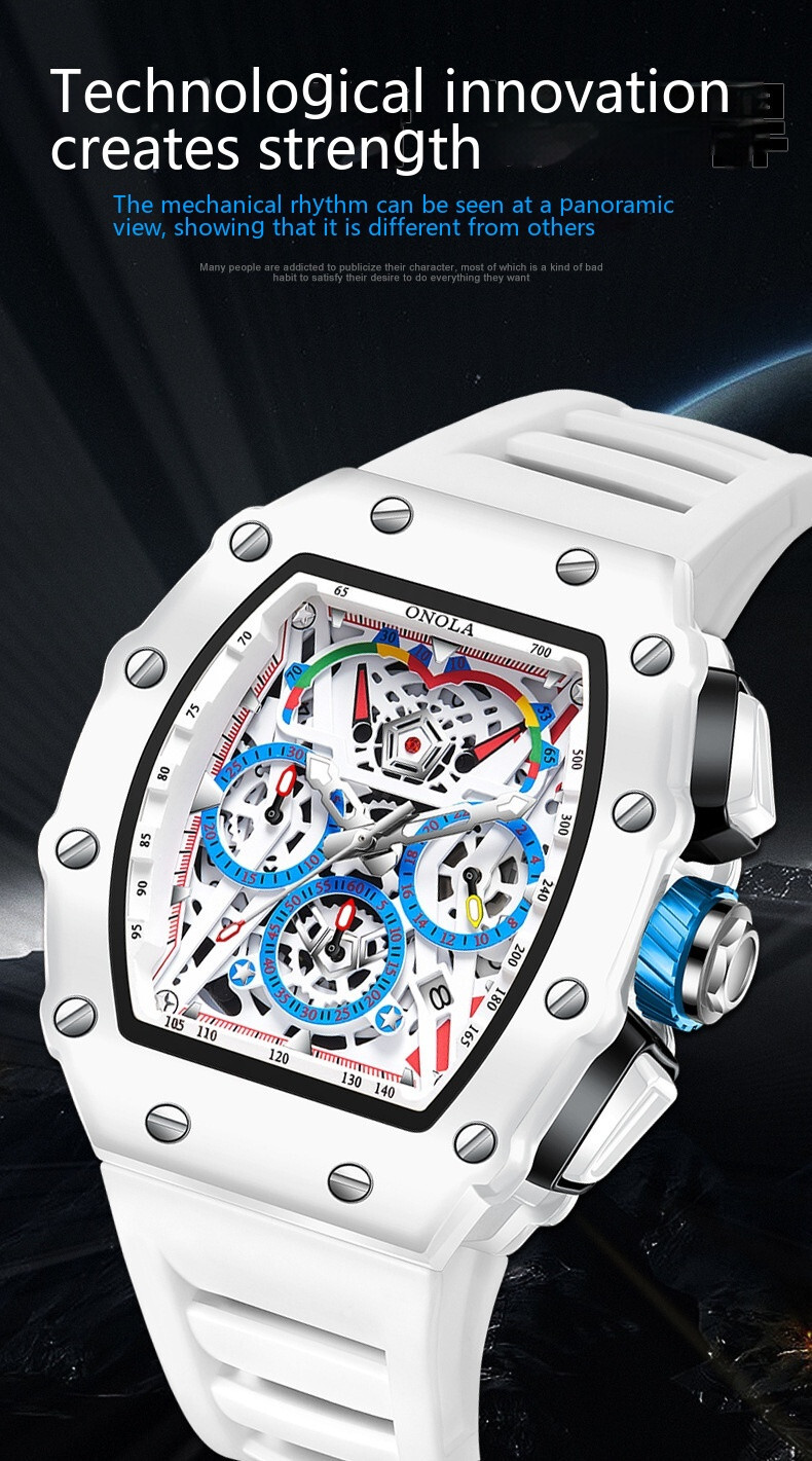 ONOLA Men’s Quartz Watch Waterproof Multi-Function Fashion Wristwatch