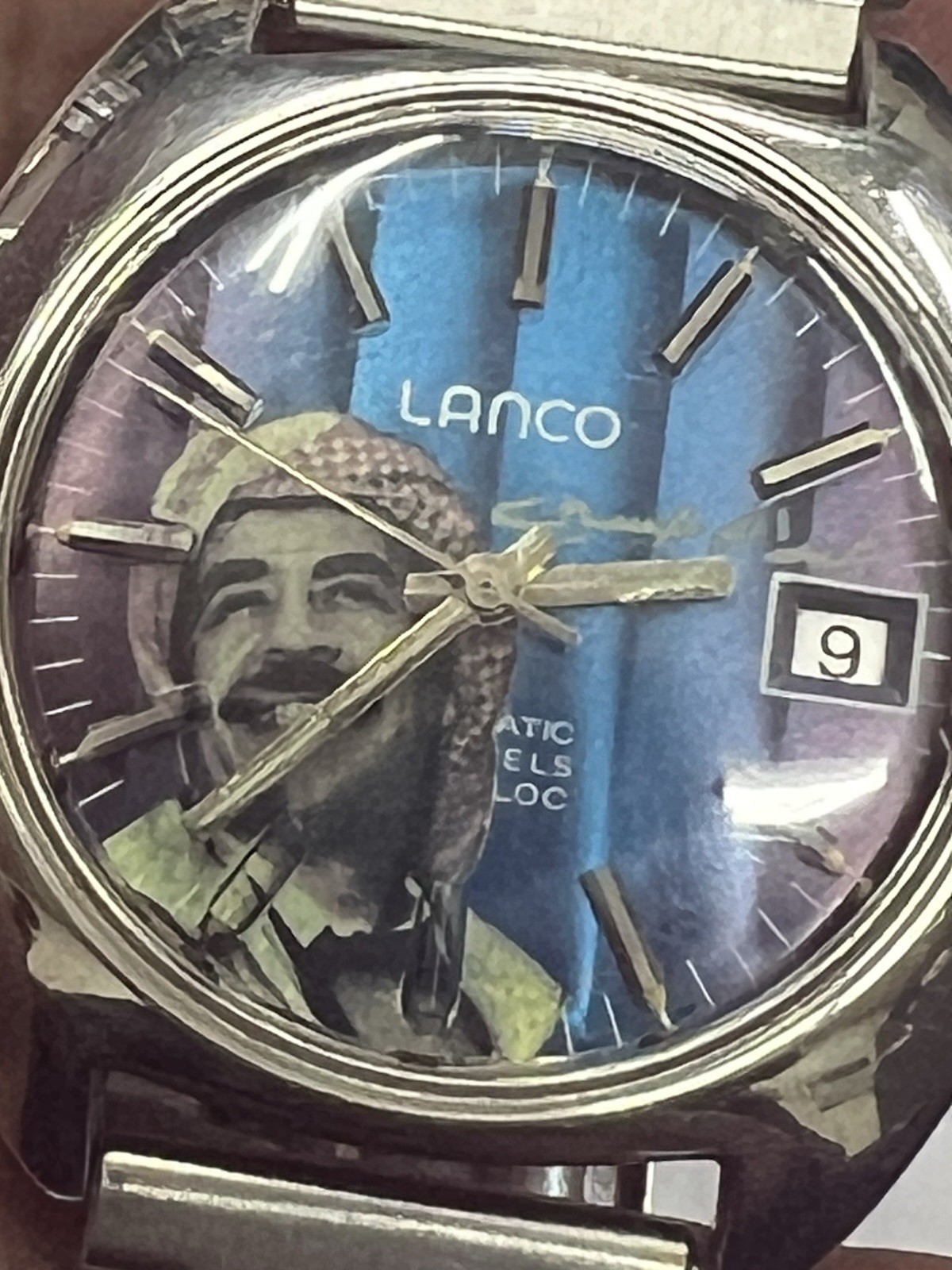 Lanco Present Saddam Hussein Iraq Gorgeous And Rare Dial Automatic