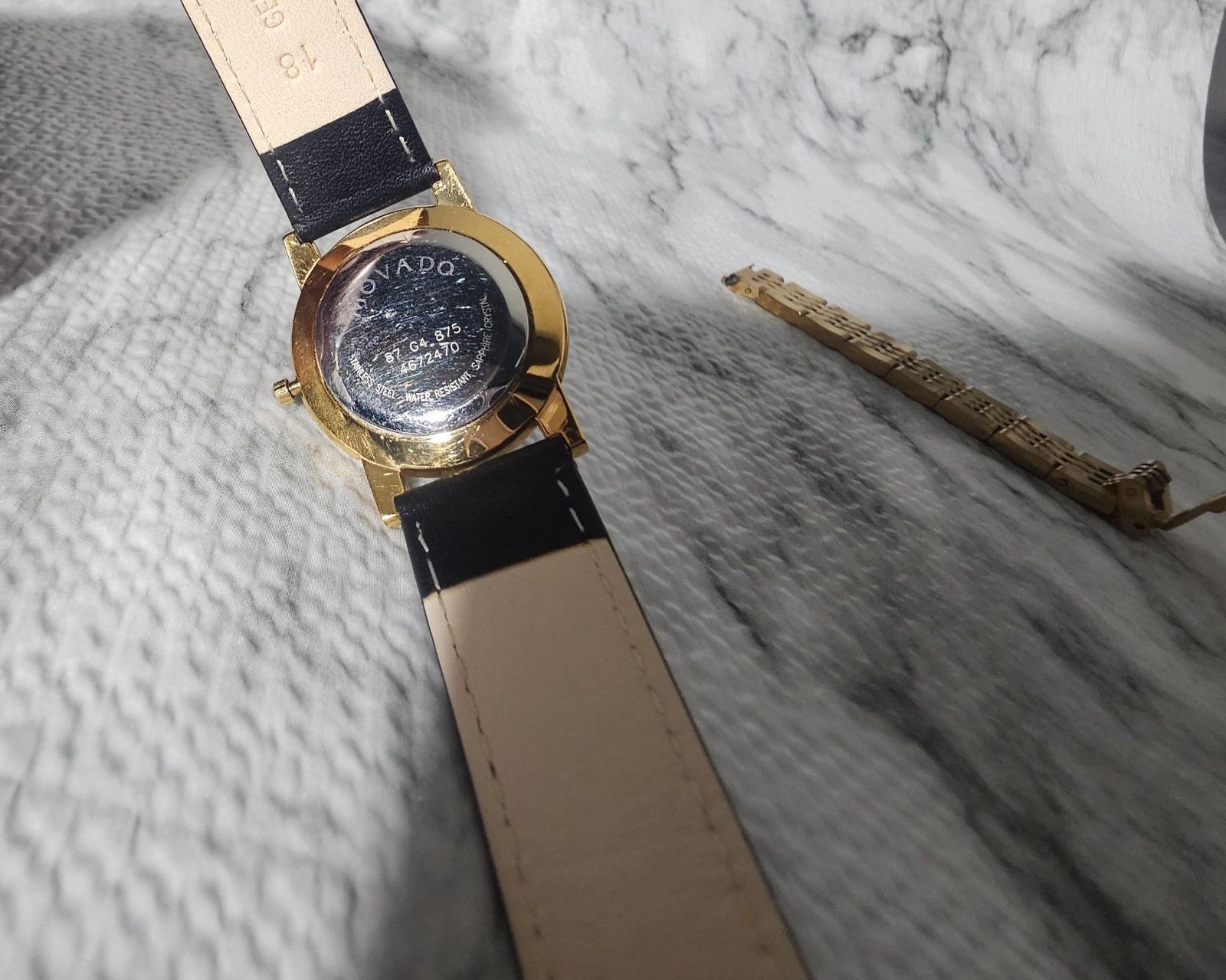Movado Museum 87.G4.875 Gold-Plated Swiss Quartz Watch