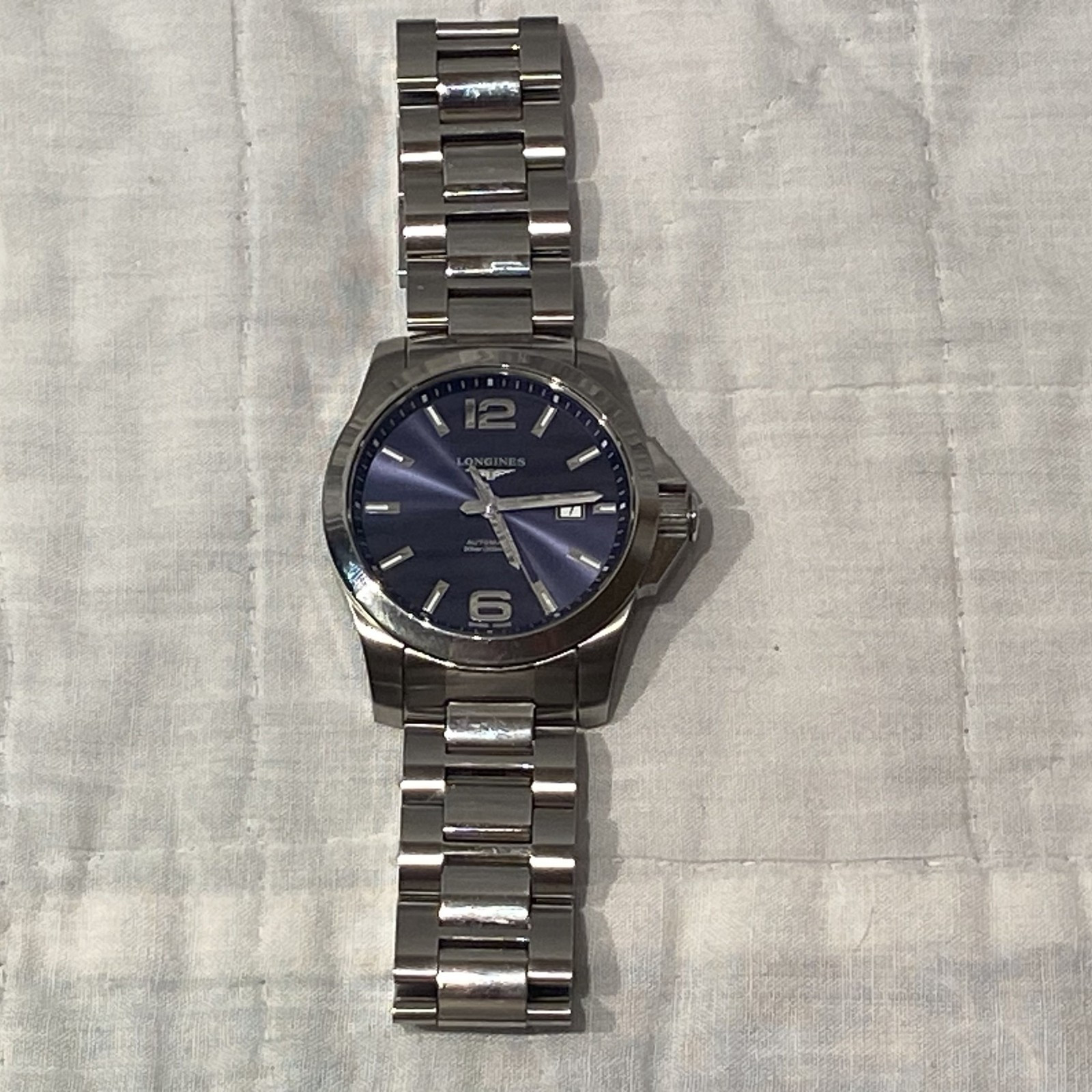 Longines Conquest Automatic 43mm Sunray Blue Dial SS Men’s Watch L3.778.4.58.6