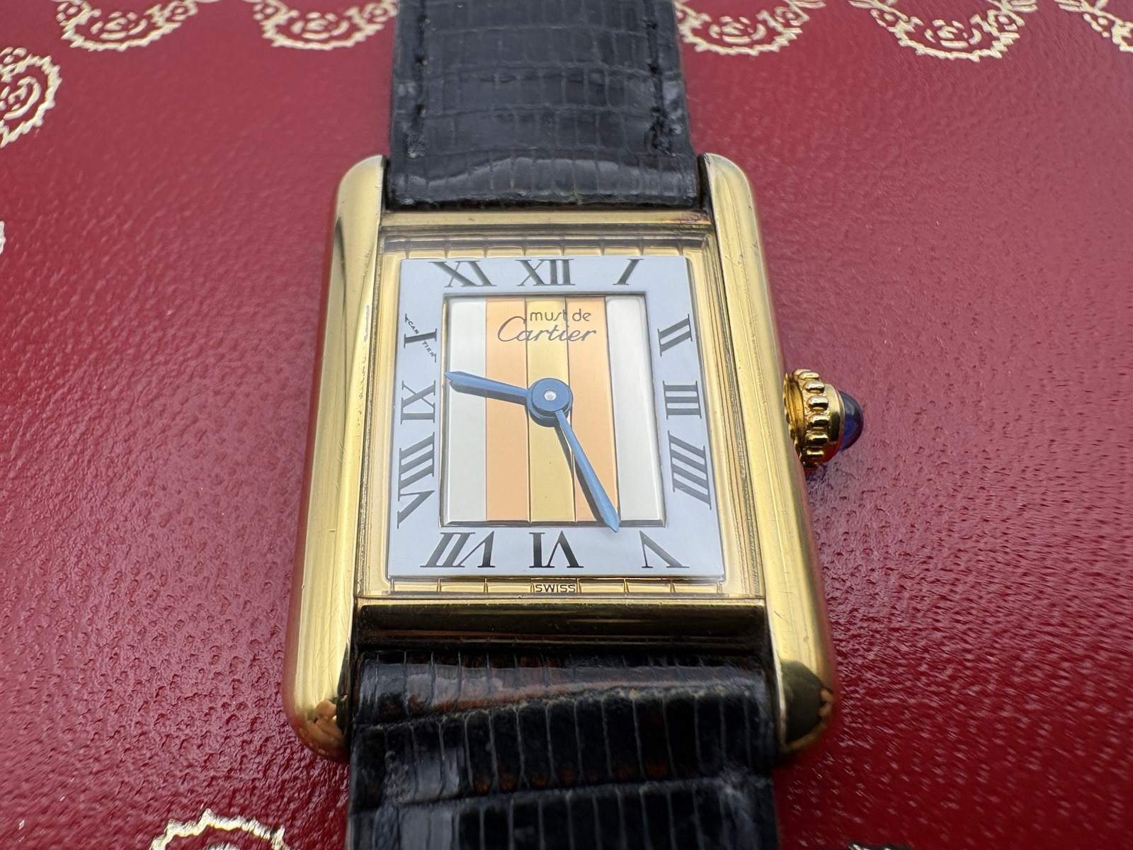 Vintage Must de Cartier Tank 5057001 Vermeil SM 925 Quartz Women’s Watch -A11