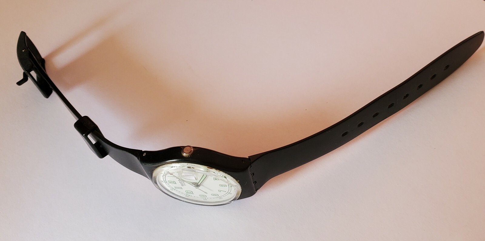 Swatch Watch CLASSIC FOR! Classic Style black white glow collector works