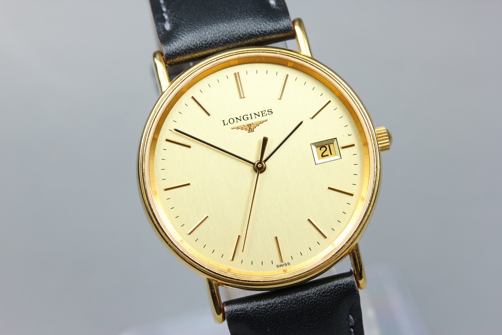 [Near MINT] LONGINES Grand Classic L4.720.2 Gold Dial Quartz Men’s Vintage Watch