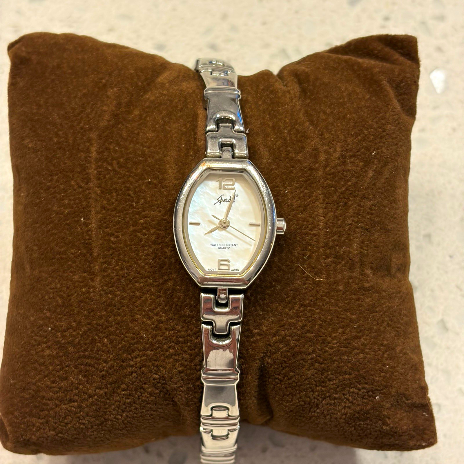 Gorgeous Speidel Women’s Quartz Mother of Pearl Dial- New Battery
