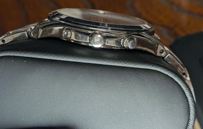 SEIKO 7B42-0AL0 Radio Solar Men’s Watch Silver Dial