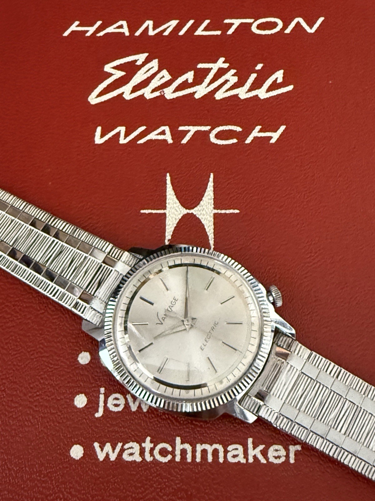 Vantage Hamilton Electric Watch-Refurbished New Contact-WARRANTY-34.60mm-VIDEO