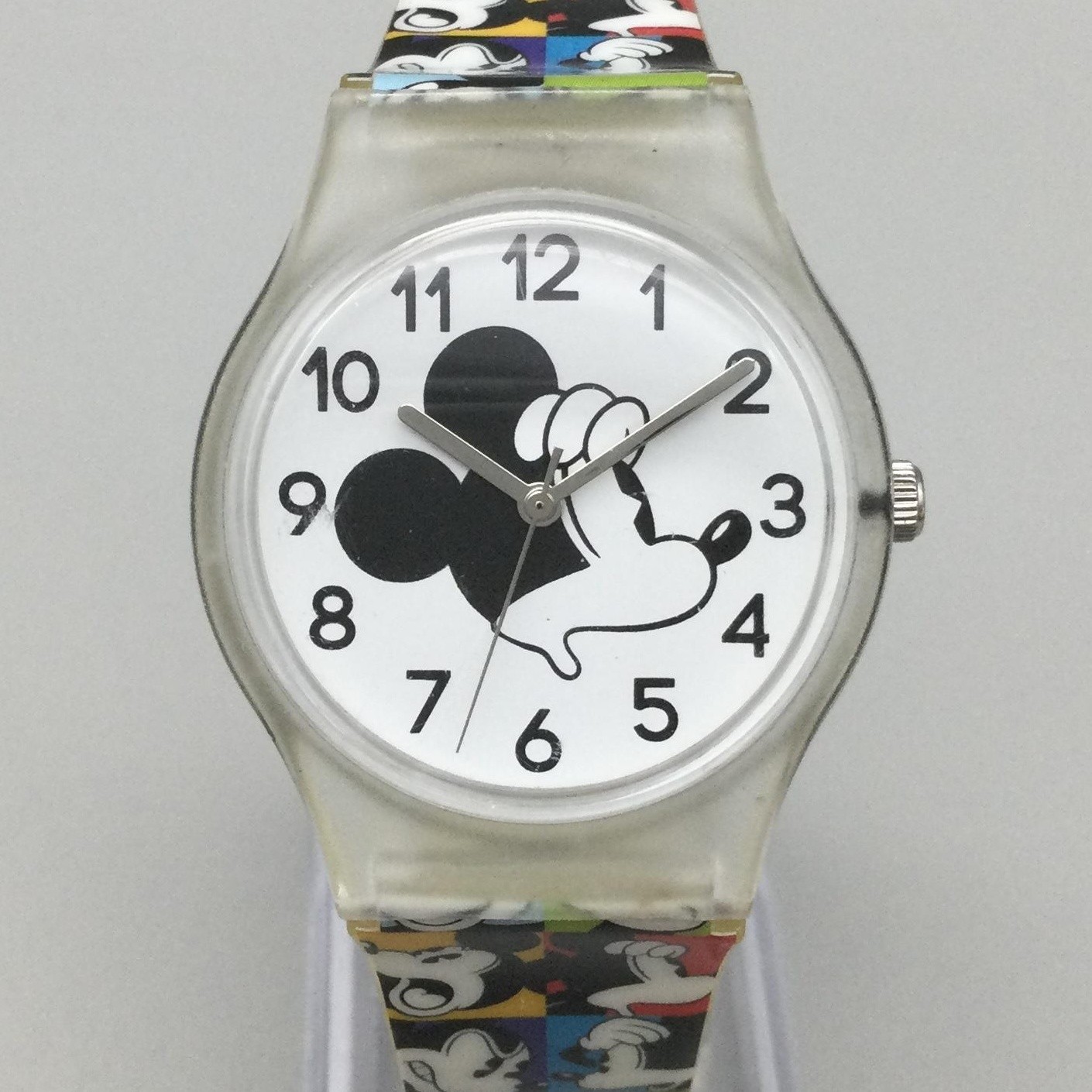 Disney Parks Womens Watch 33mm Mickey Mouse White Dial Multicolor New Battery