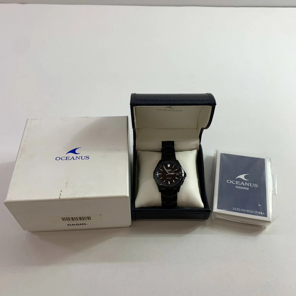 Casio Oceanus OCW-S100B-1AJF Solar Radio Titanium Watch Used Japan